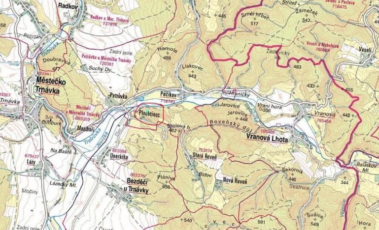 Prodej lesa, Městečko Trnávka, 4106 m2