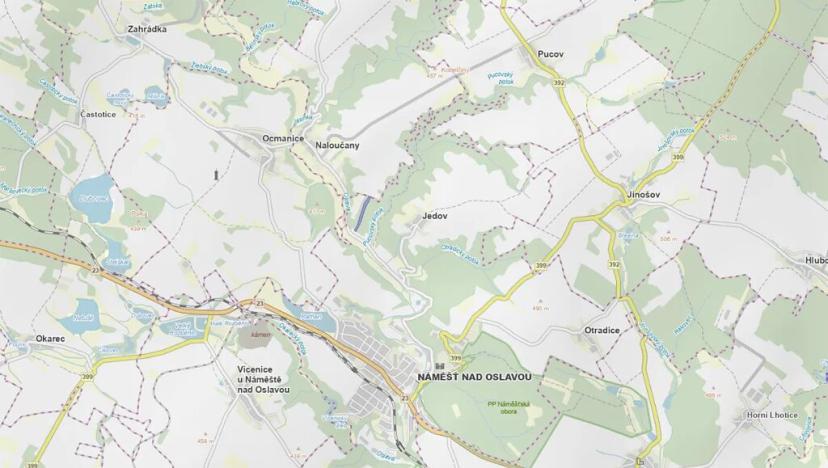 Prodej lesa, Náměšť nad Oslavou, 16948 m2