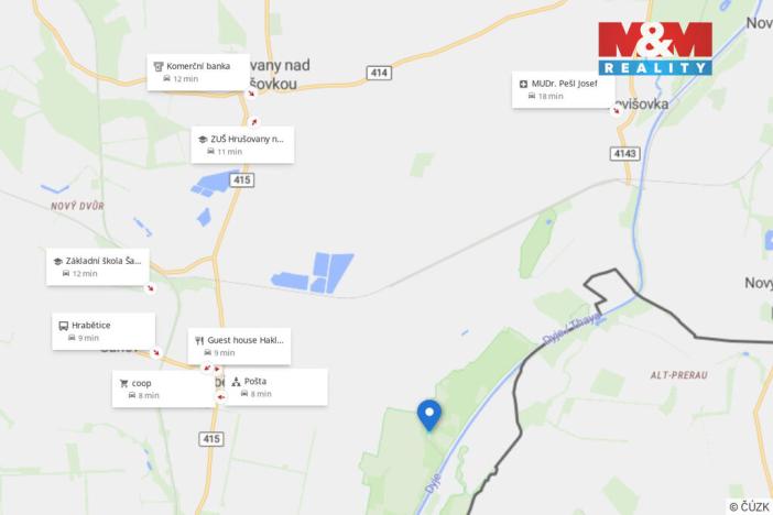 Prodej louky, Hrabětice, 7091 m2