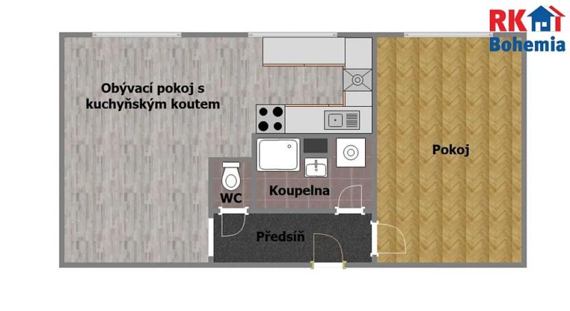 Pronájem bytu 2+kk, Český Brod, K Dolánkám, 43 m2