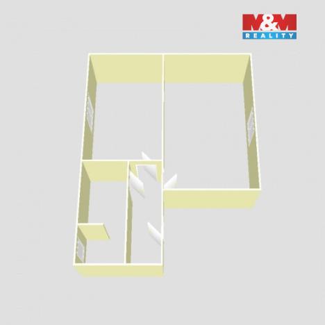 Prodej bytu 1+1, Jirkov, Pionýrů, 36 m2