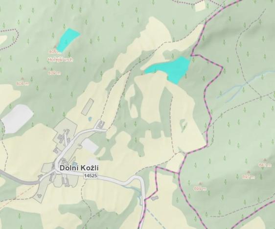 Prodej podílu lesa, Vlachovo Březí, 1357 m2