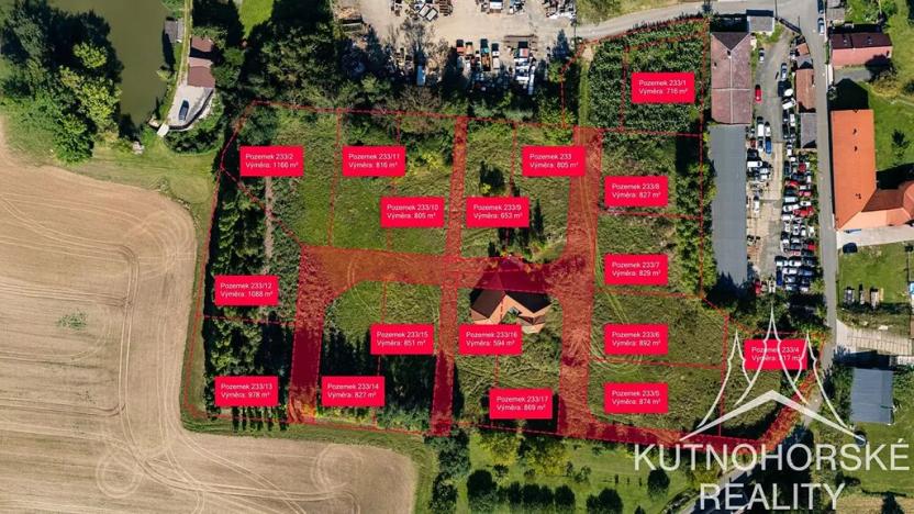 Prodej pozemku pro bydlení, Křesetice, 874 m2