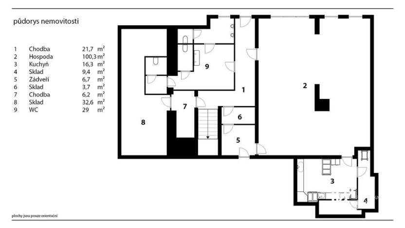 Prodej restaurace, Krupka, Husitská, 552 m2