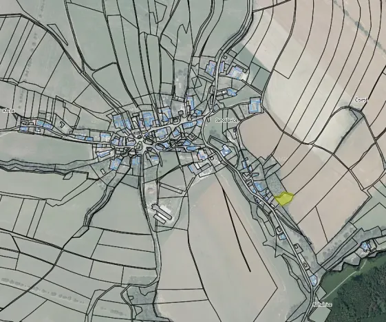 Prodej zahrady, Rohle, 1514 m2