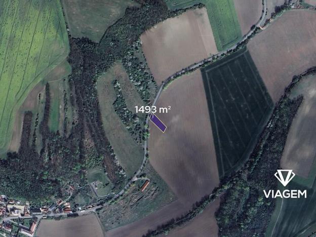 Prodej pole, Sazená, 1493 m2