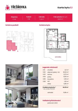 Prodej bytu 3+kk, Kolín, Pražská, 65 m2