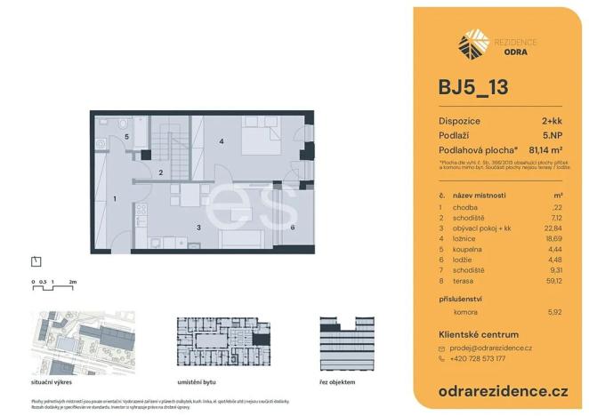 Prodej bytu 2+kk, Praha - Bohnice, Lodžská, 81 m2