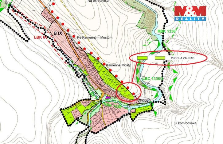 Prodej pole, Žleby - Zehuby, 700 m2