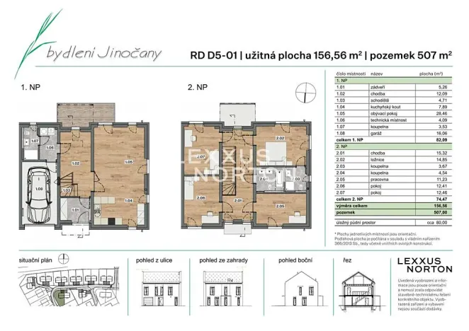Prodej rodinného domu, Jinočany, Emy Destinové, 157 m2