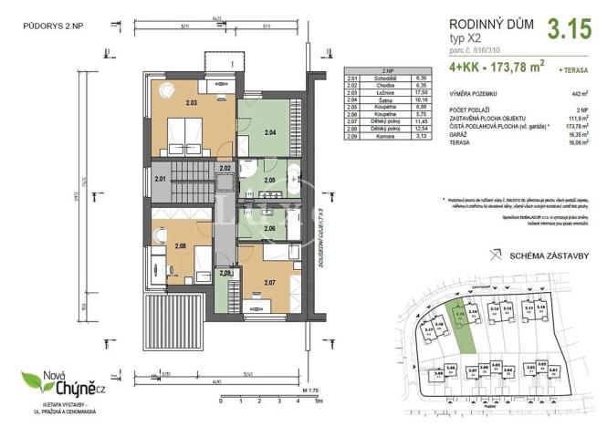 Prodej rodinného domu, Chýně, Cenomanská, 174 m2