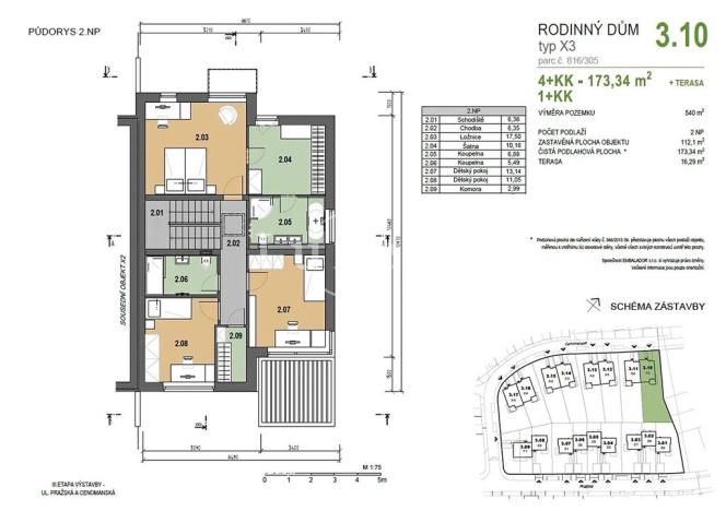 Prodej rodinného domu, Chýně, Cenomanská, 173 m2
