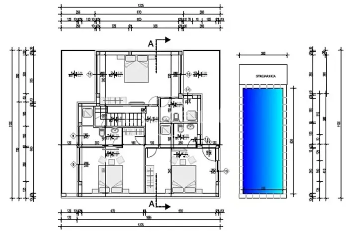 Prodej vily, Zadar, Chorvatsko, 230 m2