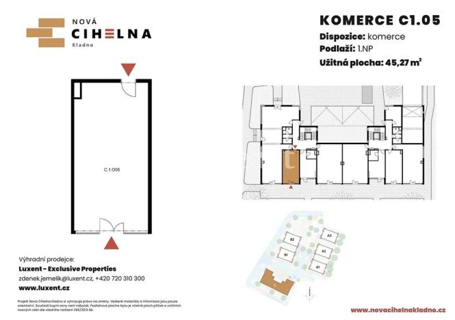 Prodej obchodního prostoru, Kladno, 45 m2