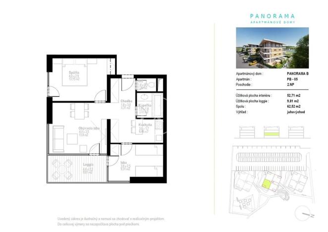 Prodej bytu 3+kk, Bobrovník, Slovensko, 63 m2