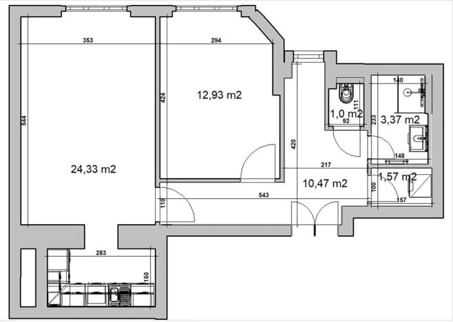 Prodej bytu 2+kk, Praha - Vršovice, Oblouková, 58 m2