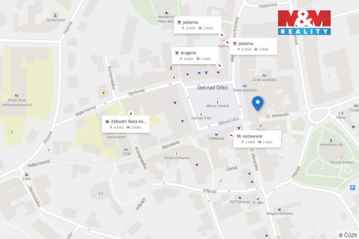 Prodej obchodního prostoru, Ústí nad Orlicí, Mírové nám., 1000 m2