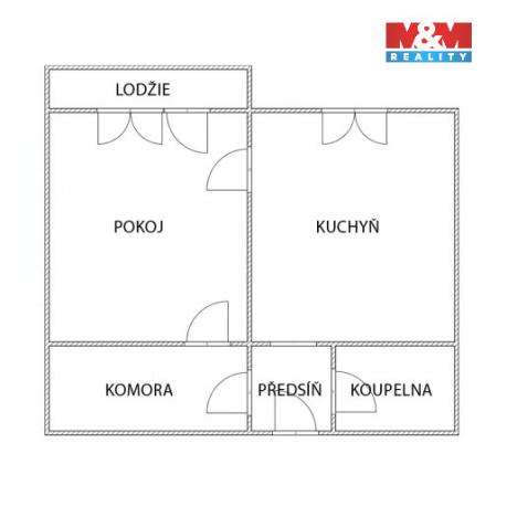 Pronájem bytu 2+kk, Moravský Beroun, Partyzánská, 42 m2