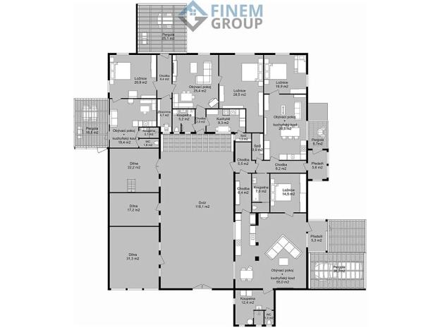 Prodej rodinného domu, Jílovice, 728 m2