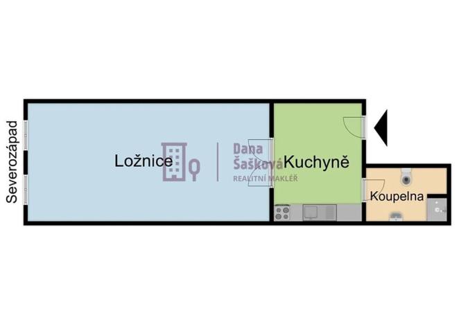 Pronájem bytu 1+1, Jindřichův Hradec, nám. Míru, 54 m2