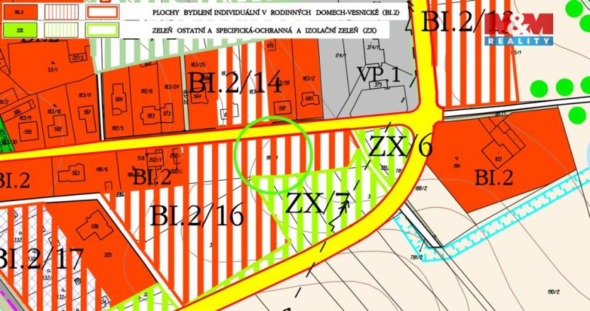 Prodej pozemku pro bydlení, Cítoliby, 1008 m2