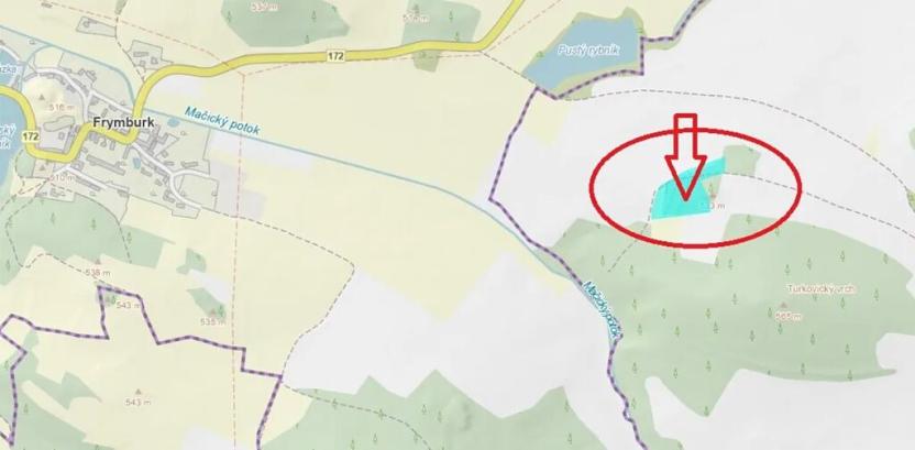 Prodej podílu lesa, Volenice, 3827 m2