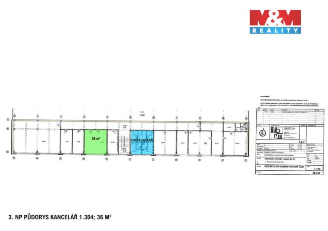 Pronájem kanceláře, Ledeč nad Sázavou, Podolí, 36 m2