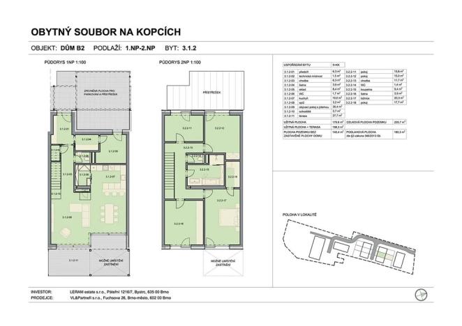 Prodej rodinného domu, Brno, Na kopcích, 181 m2