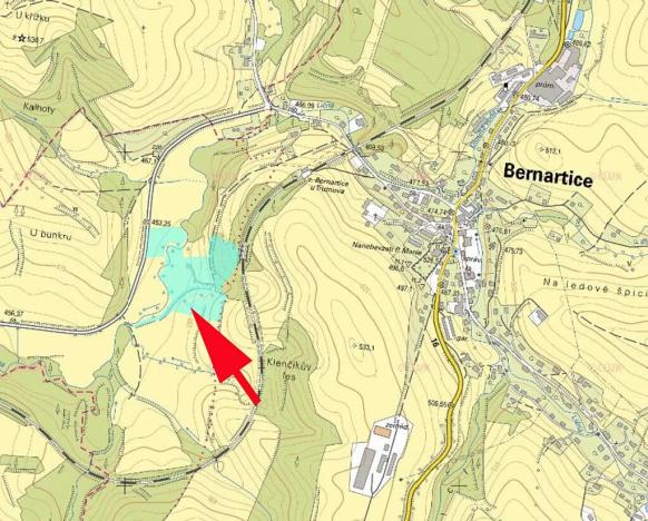 Prodej pole, Bernartice, 1835 m2