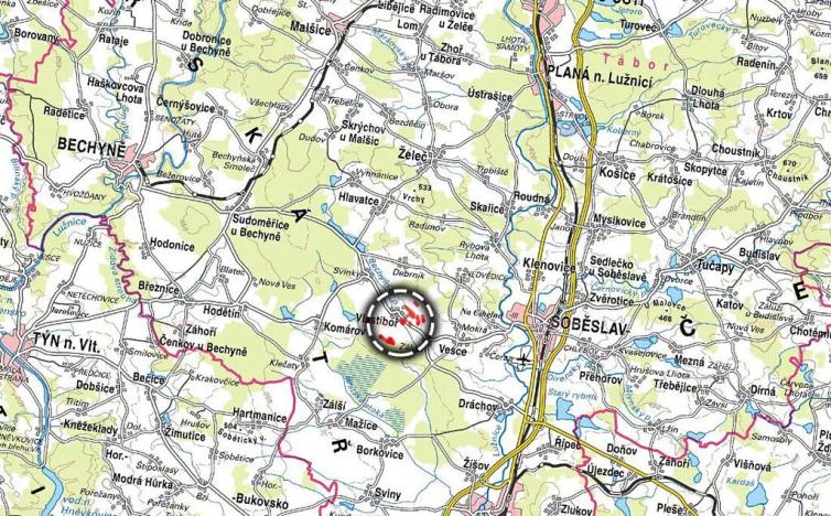 Prodej pole, Vlastiboř, 52855 m2