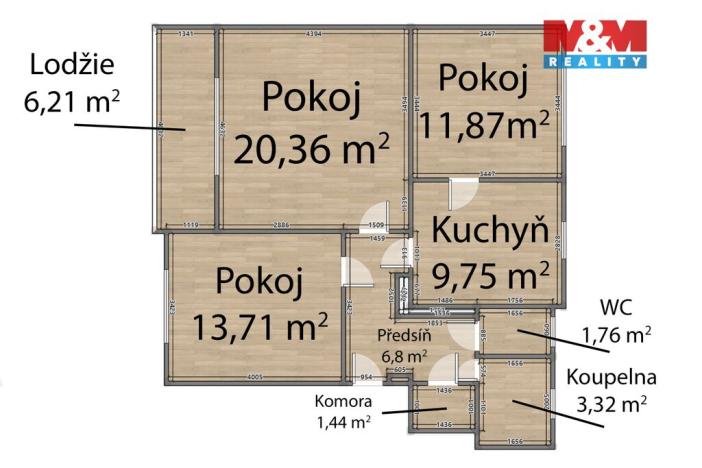 Prodej bytu 3+1, Nýřany, Mikoláše Alše, 76 m2