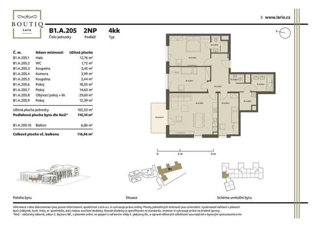 Prodej bytu 4+kk, Praha - Dolní Měcholupy, Kutnohorská, 110 m2