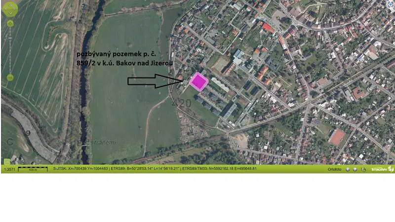 Prodej pozemku, Bakov nad Jizerou, 1334 m2