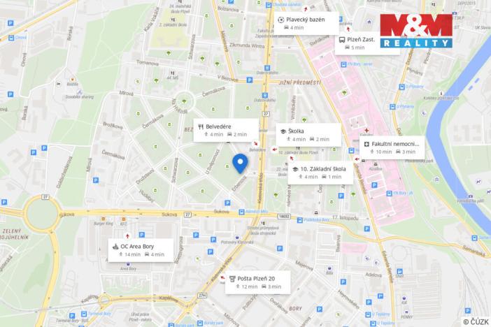 Pronájem bytu 3+1, Plzeň - Jižní Předměstí, Erbenova, 140 m2