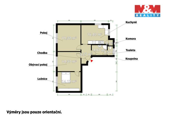 Prodej bytu 3+1, Aš, Na Háji, 75 m2