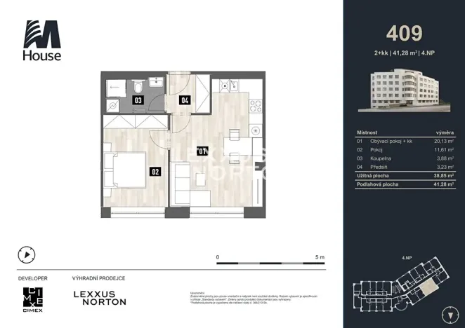 Prodej bytu 2+kk, Praha - Vršovice, Murmanská, 41 m2