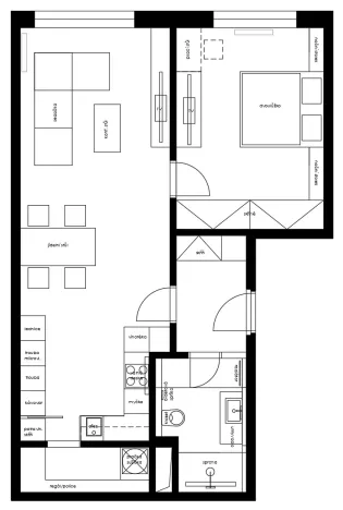 Pronájem bytu 2+kk, Hradec Králové, Kubelíkova, 70 m2