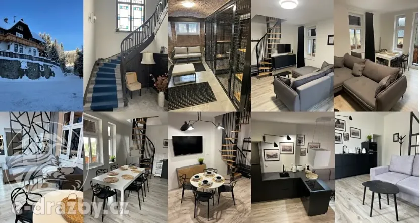 Dražba vily, Janské Lázně, Horní promenáda, 435 m2