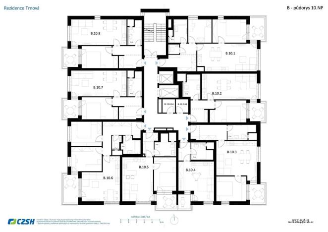 Prodej bytu 3+kk, Pardubice, Jozefa Gabčíka, 65 m2