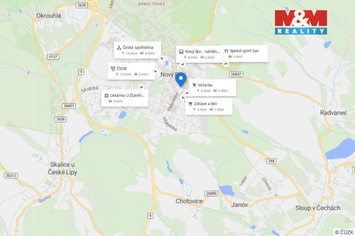 Pronájem bytu 4+1, Nový Bor, Palackého, 115 m2