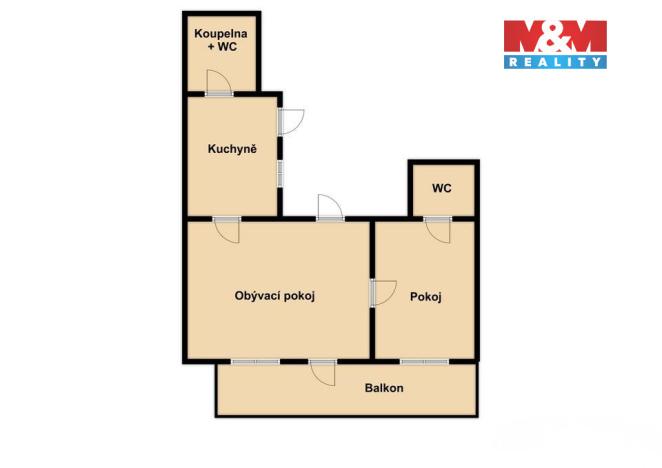 Prodej bytu 2+1, Jindřichův Hradec - Jindřichův Hradec I, Panská, 86 m2