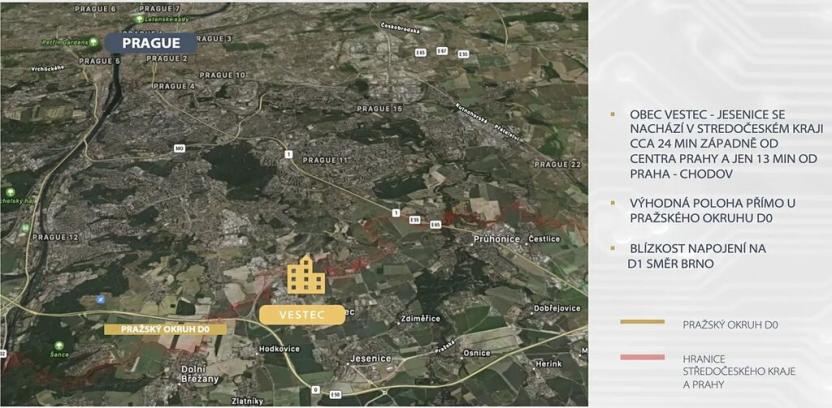 Prodej komerčního pozemku, Vestec, Hodkovická, 7264 m2