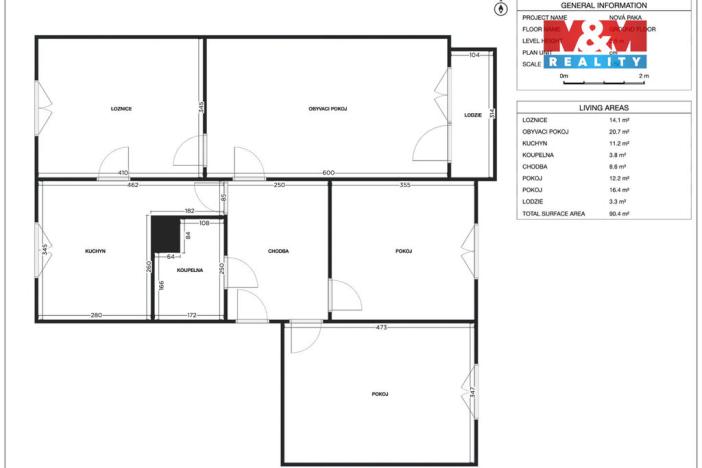 Prodej bytu 4+1, Nová Paka, K Hájku, 89 m2