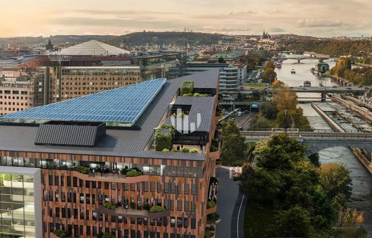 Pronájem kanceláře, Praha - Karlín, Karolinská, 1369 m2