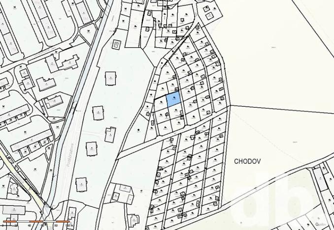 Prodej zahrady, Chodov, 368 m2