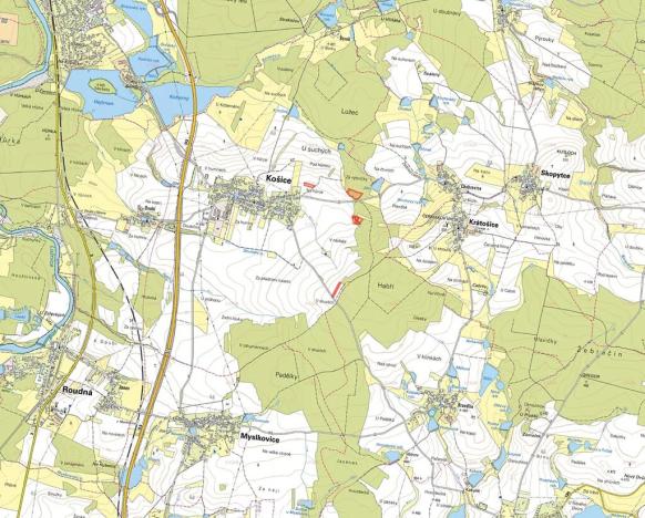 Prodej podílu lesa, Košice, 15359 m2