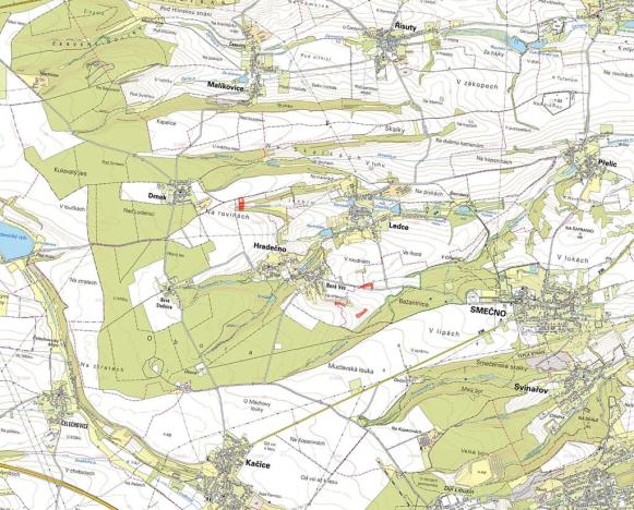 Prodej pole, Hradečno, 15895 m2