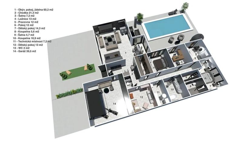 Prodej rodinného domu, Opolany, 241 m2