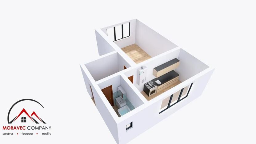 Pronájem bytu 1+1, Ostrava, Newtonova, 41 m2