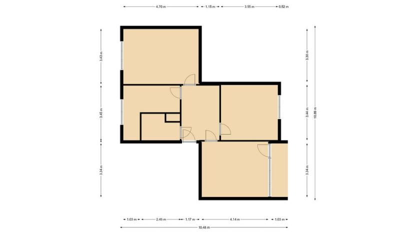 Pronájem bytu 3+1, Ústí nad Labem - Severní Terasa, Werichova, 61 m2